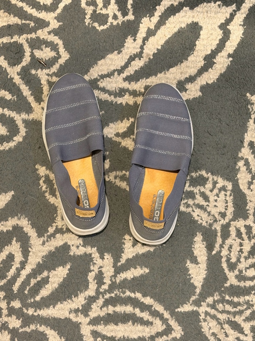 Skechers Go Walk Blue Slip In Shoes